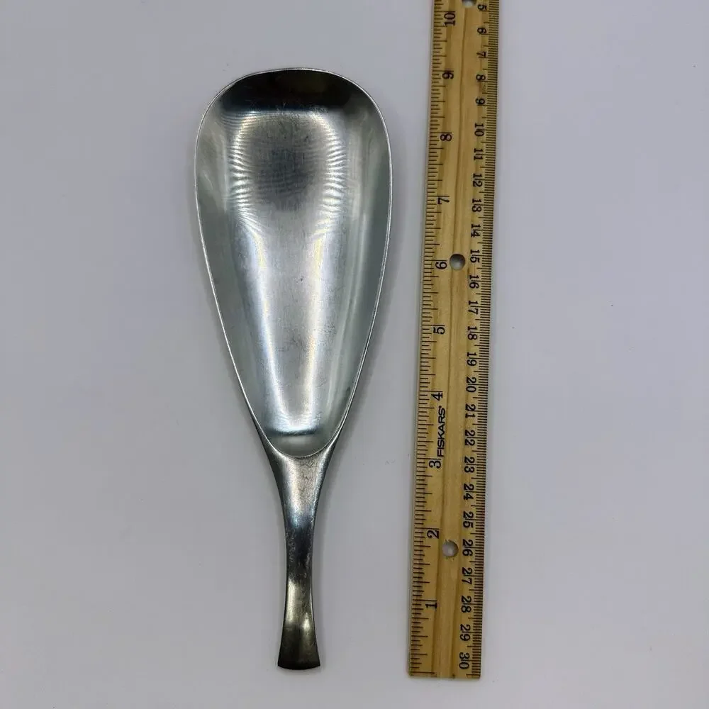 Vtg DANSK Odin Serving Spoon XL 9” MCM Stainless Germany IHQ Modern Flatware WOW